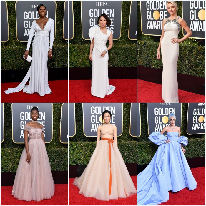 robes de célébrités surtapis rouge du Gala des Golden Globes 2019